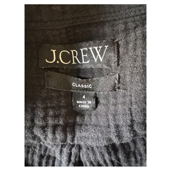J Crew Black Button-Up Shirt - Picture 3 of 3